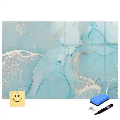 Tableau magnétique mural à dessiner motif marbre