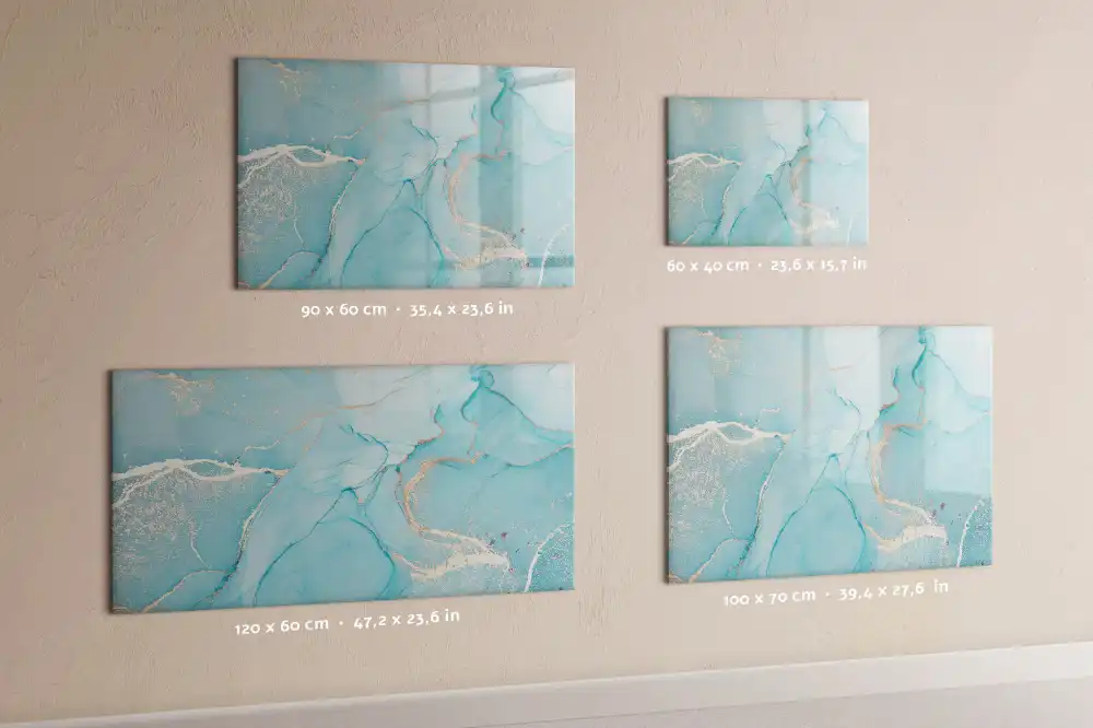 Tableau magnétique mural à dessiner motif marbre