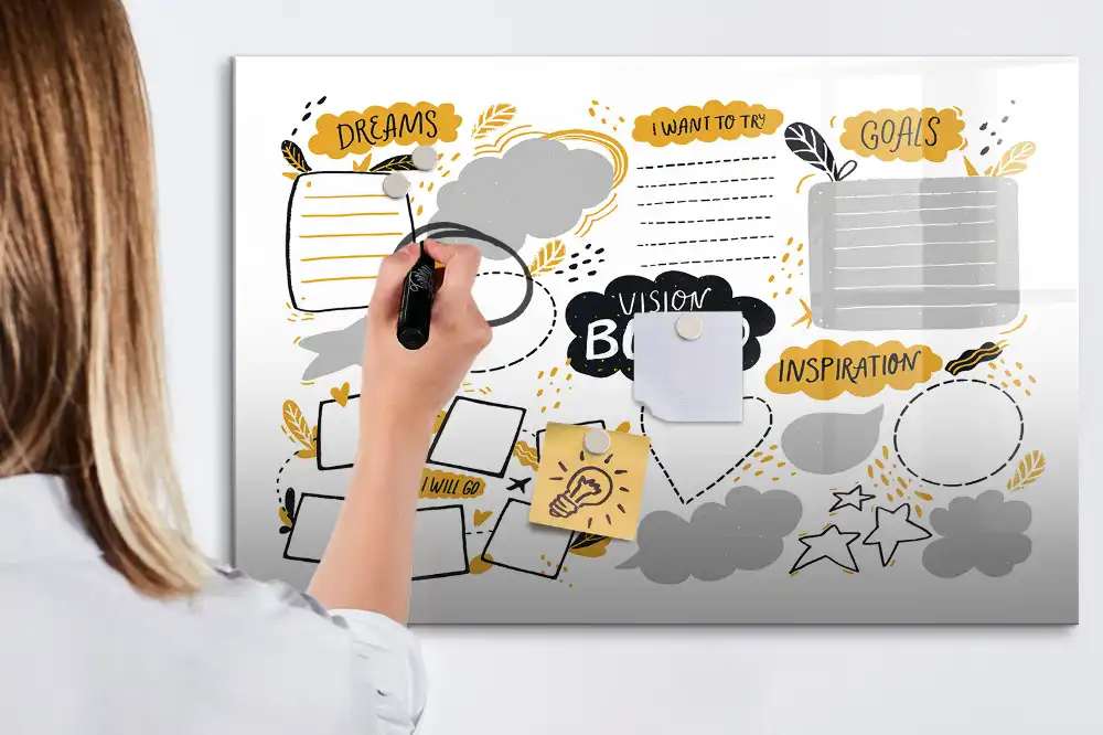 Tableau magnétique pour résolutions du Nouvel An