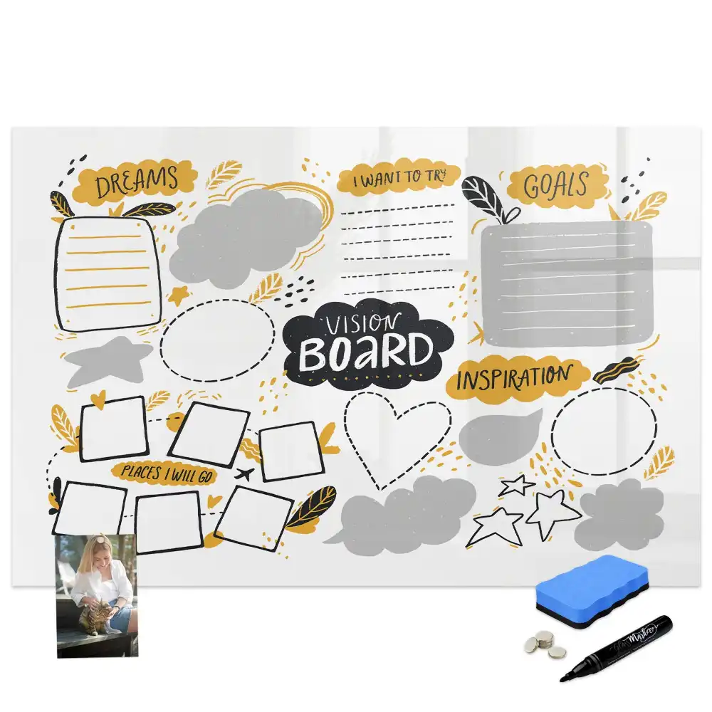 Tableau magnétique pour résolutions du Nouvel An