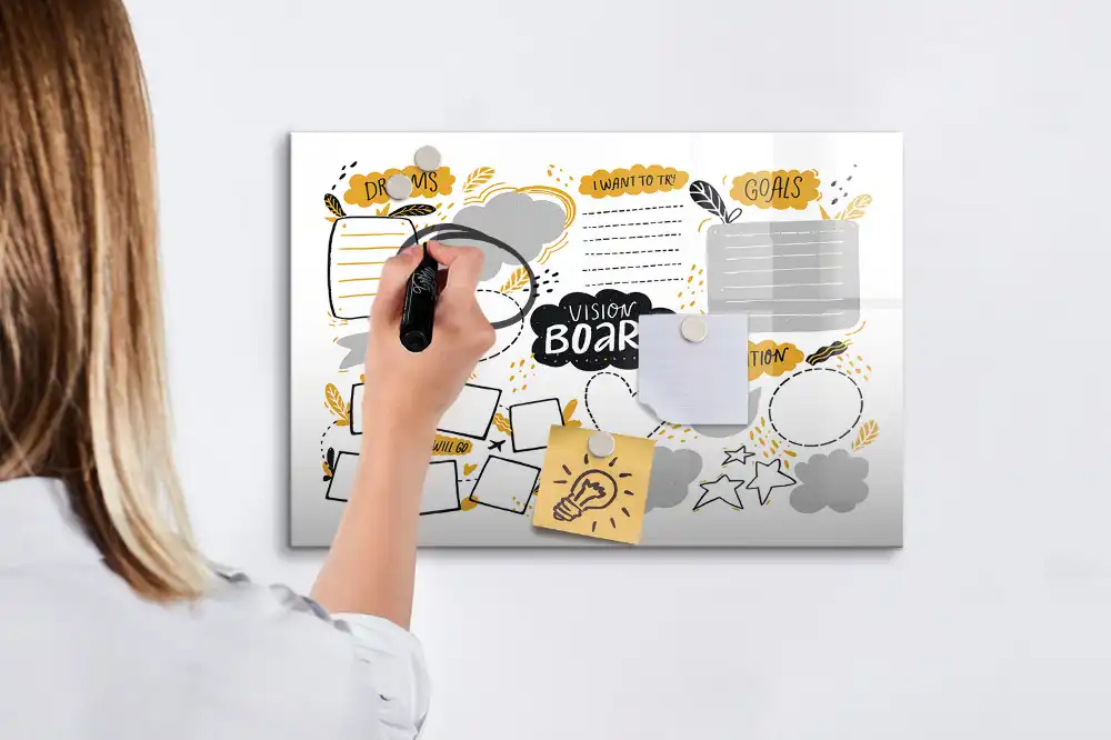 Tableau magnétique pour résolutions du Nouvel An