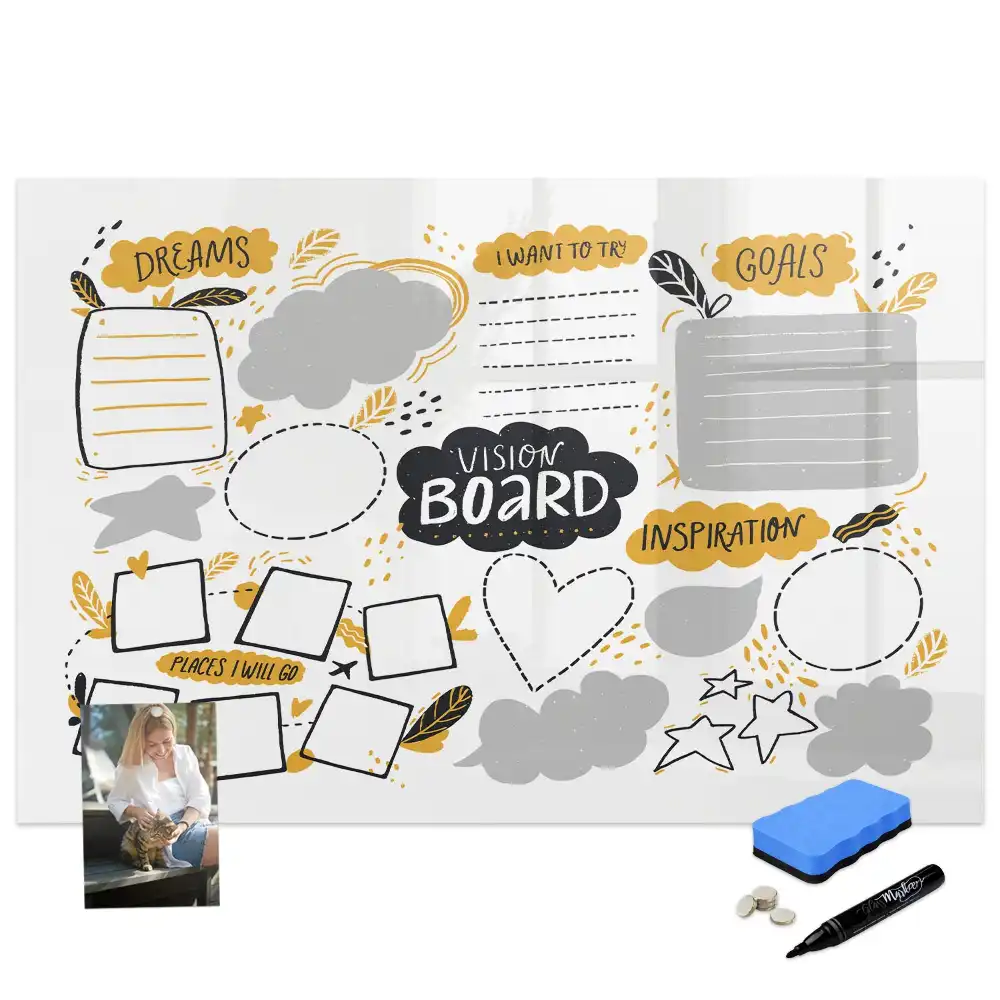 Tableau magnétique pour résolutions du Nouvel An