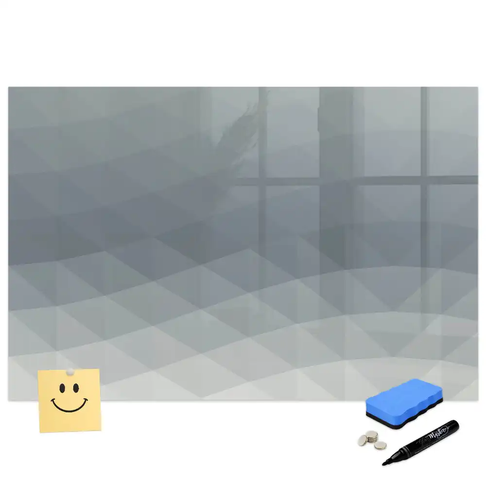 Tableau magnétique à dessiner avec motif abstrait ondulé