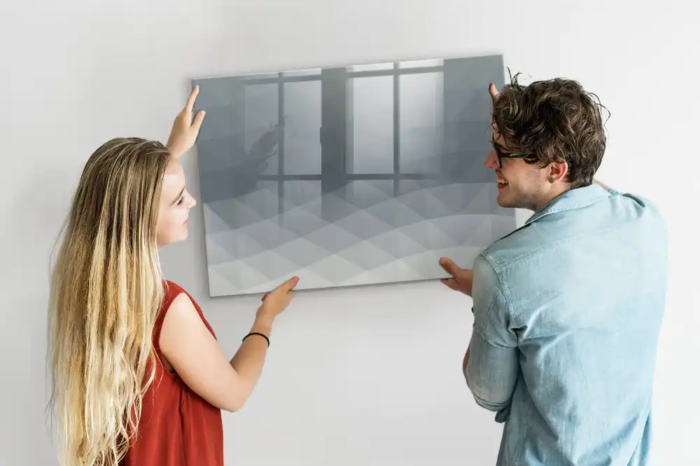 Tableau magnétique à dessiner avec motif abstrait ondulé