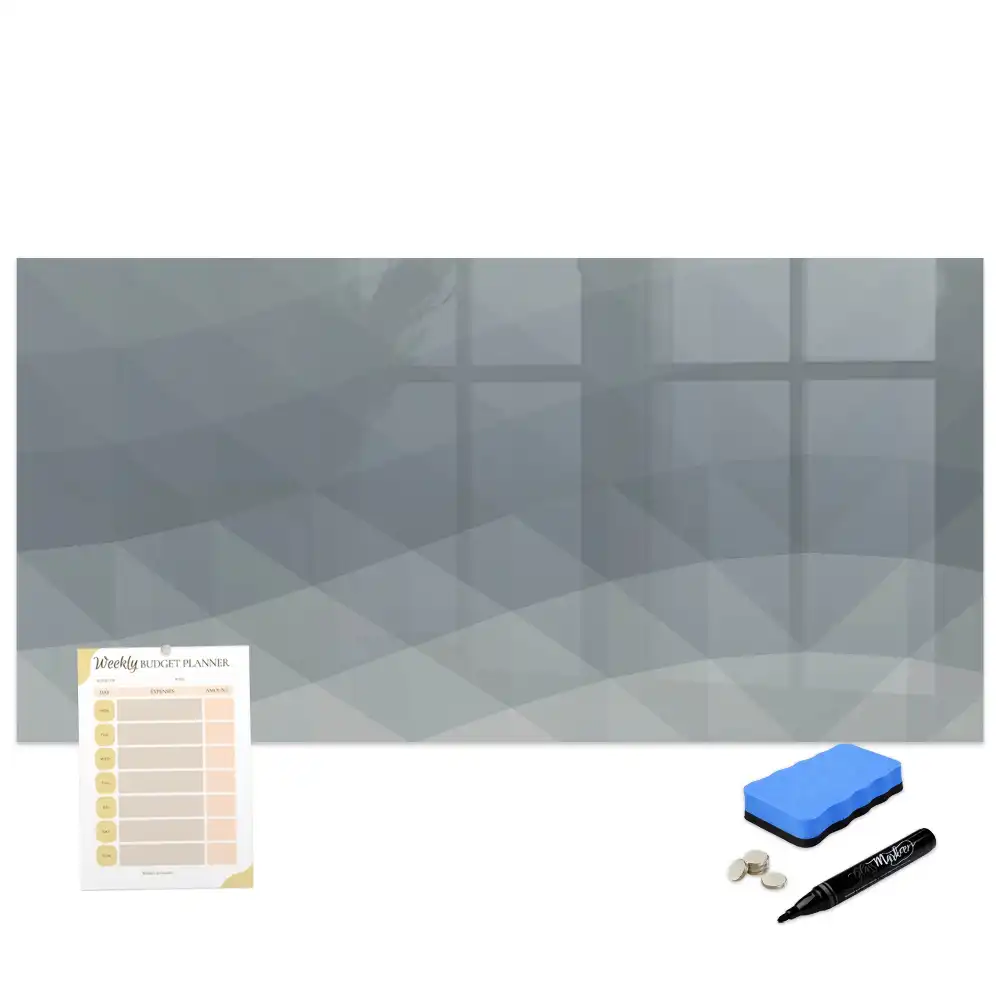Tableau magnétique à dessiner avec motif abstrait ondulé