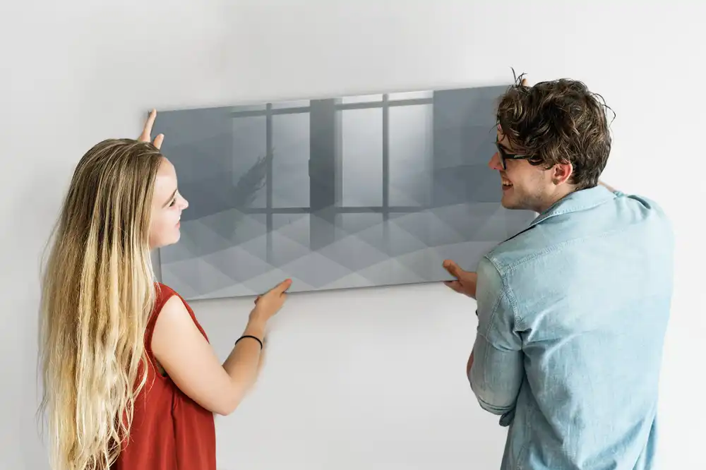 Tableau magnétique à dessiner avec motif abstrait ondulé