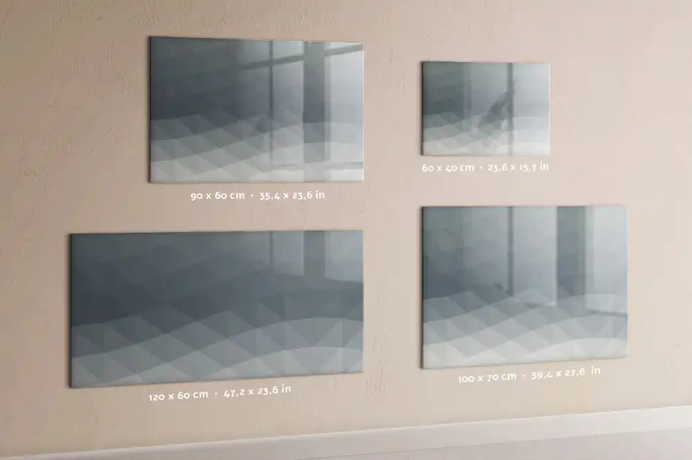 Tableau magnétique à dessiner avec motif abstrait ondulé