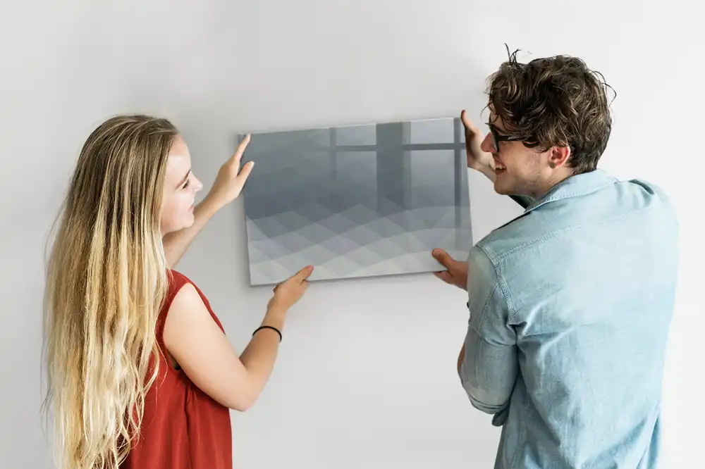 Tableau magnétique à dessiner avec motif abstrait ondulé