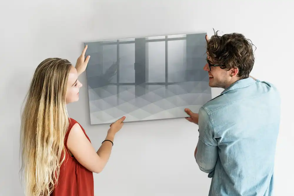 Tableau magnétique à dessiner avec motif abstrait ondulé