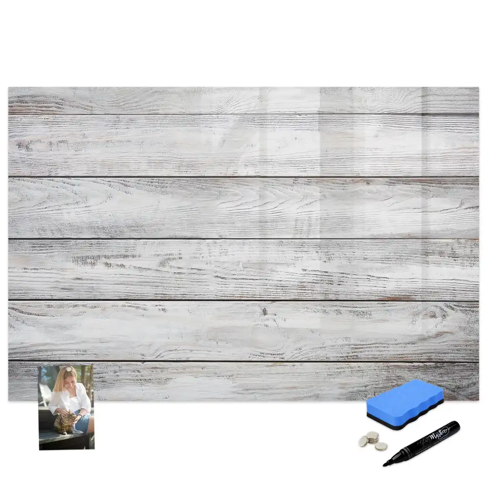 Tableau magnétique en bois peint pour écriture