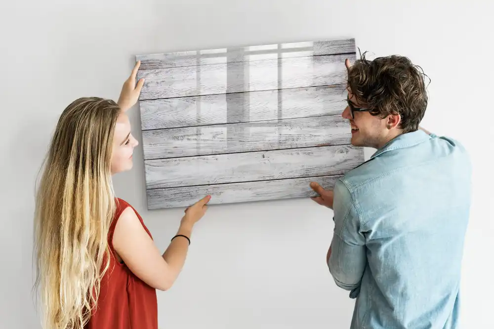 Tableau magnétique en bois peint pour écriture