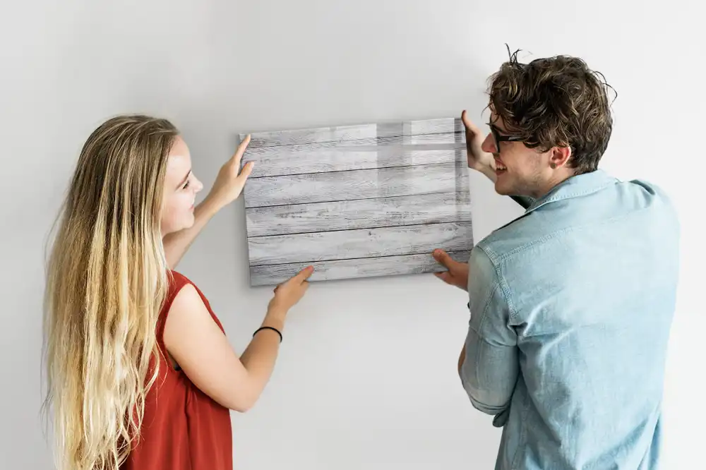Tableau magnétique en bois peint pour écriture