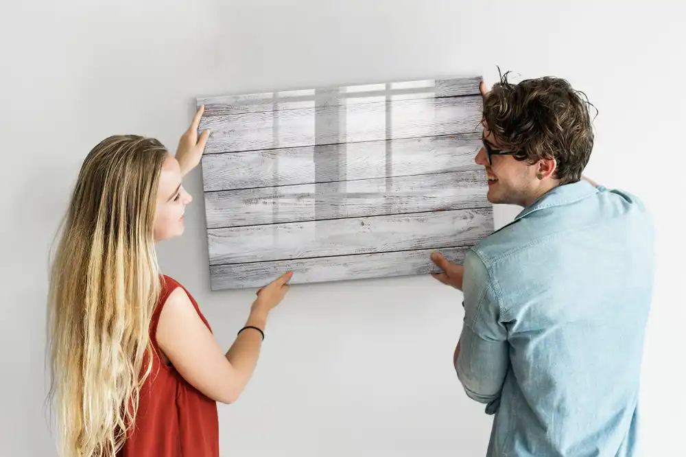 Tableau magnétique en bois peint pour écriture