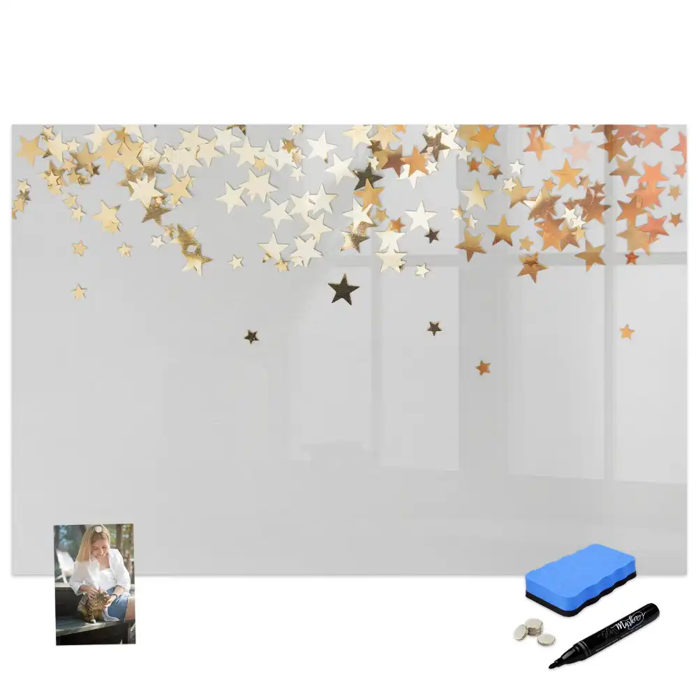 Tableau blanc magnétique effaçable à sec motif étoiles sur le ciel