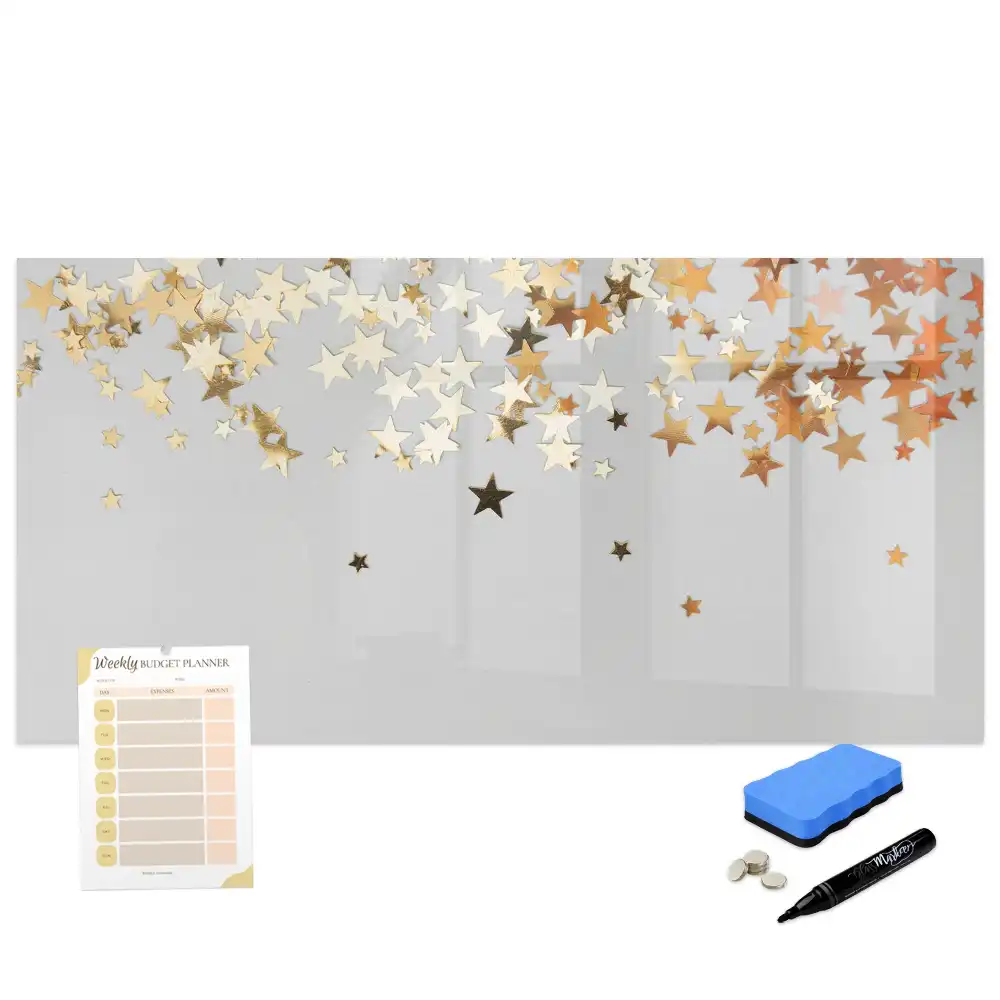 Tableau blanc magnétique effaçable à sec motif étoiles sur le ciel