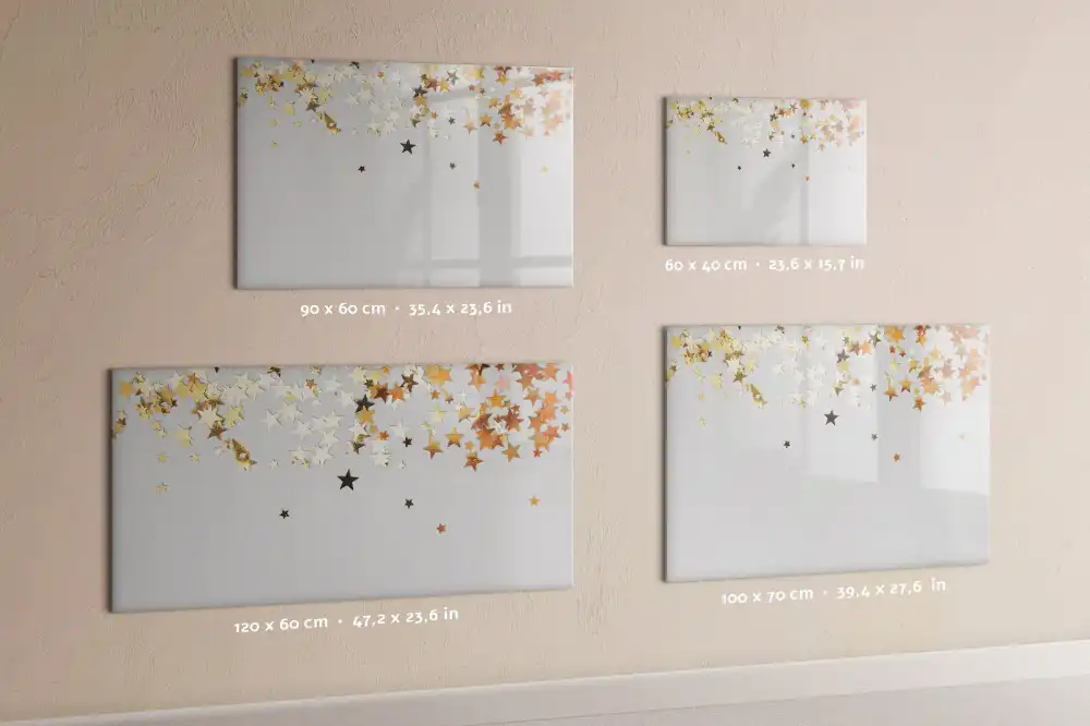 Tableau blanc magnétique effaçable à sec motif étoiles sur le ciel