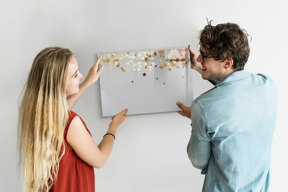 Tableau blanc magnétique effaçable à sec motif étoiles sur le ciel