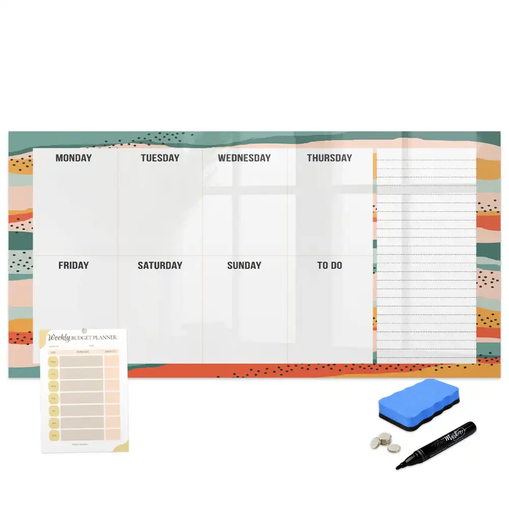 Tableau magnétique agenda hebdomadaire à dessiner
