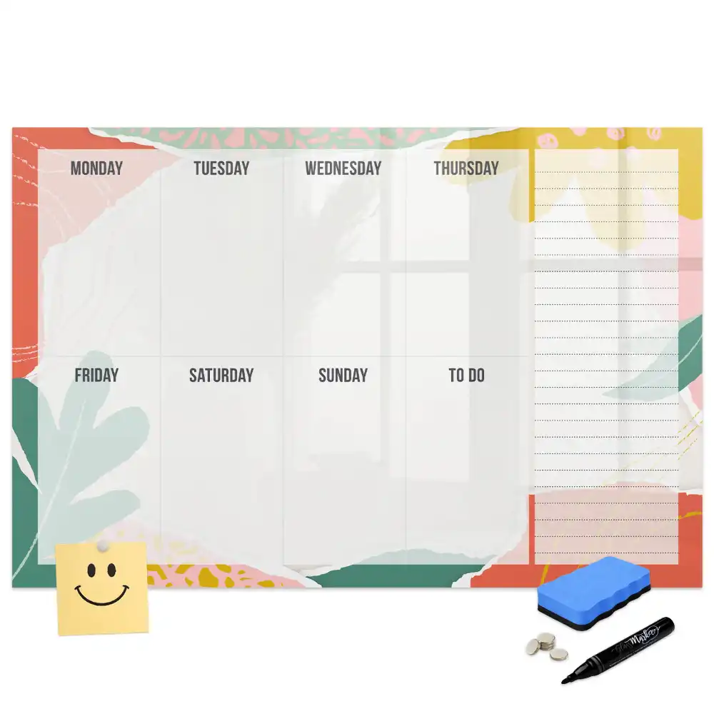 Tableau magnétique hebdomadaire pour calendrier