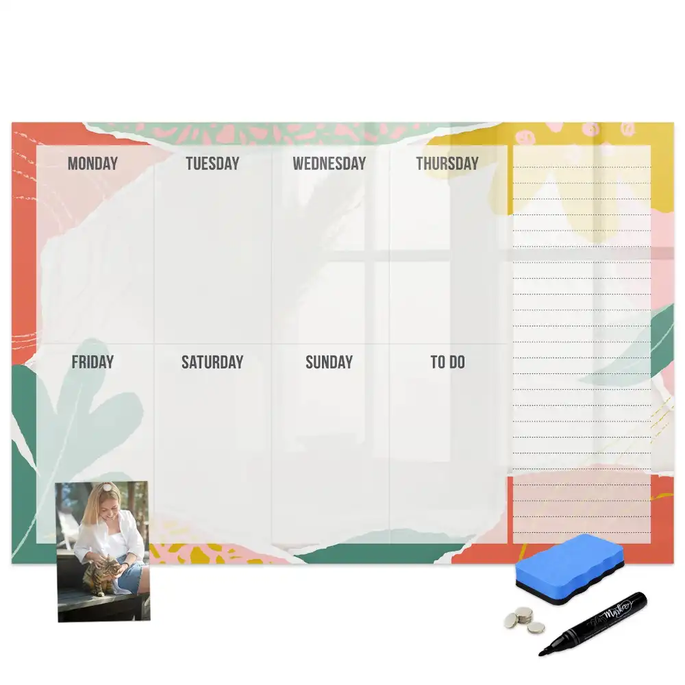 Tableau magnétique hebdomadaire pour calendrier