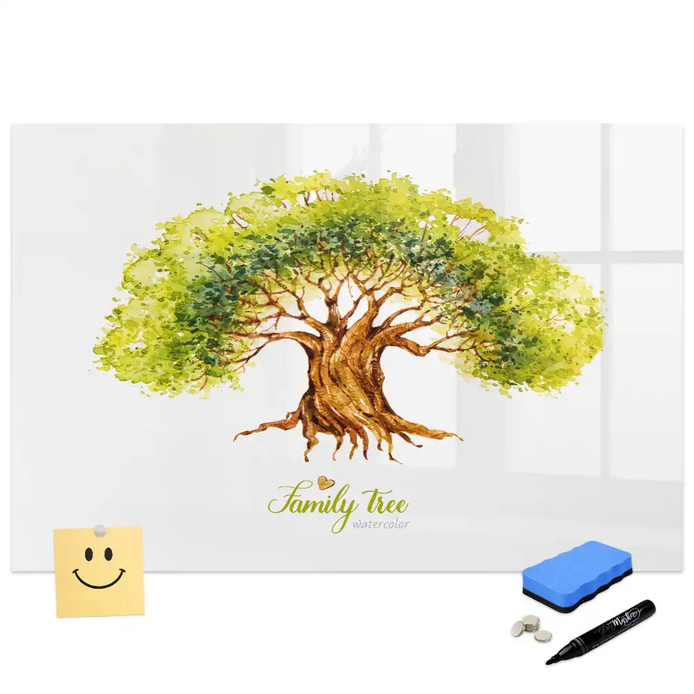 Tableau magnétique à dessiner arbre généalogique multigénérationnel