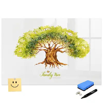 Tableau magnétique à dessiner arbre généalogique multigénérationnel