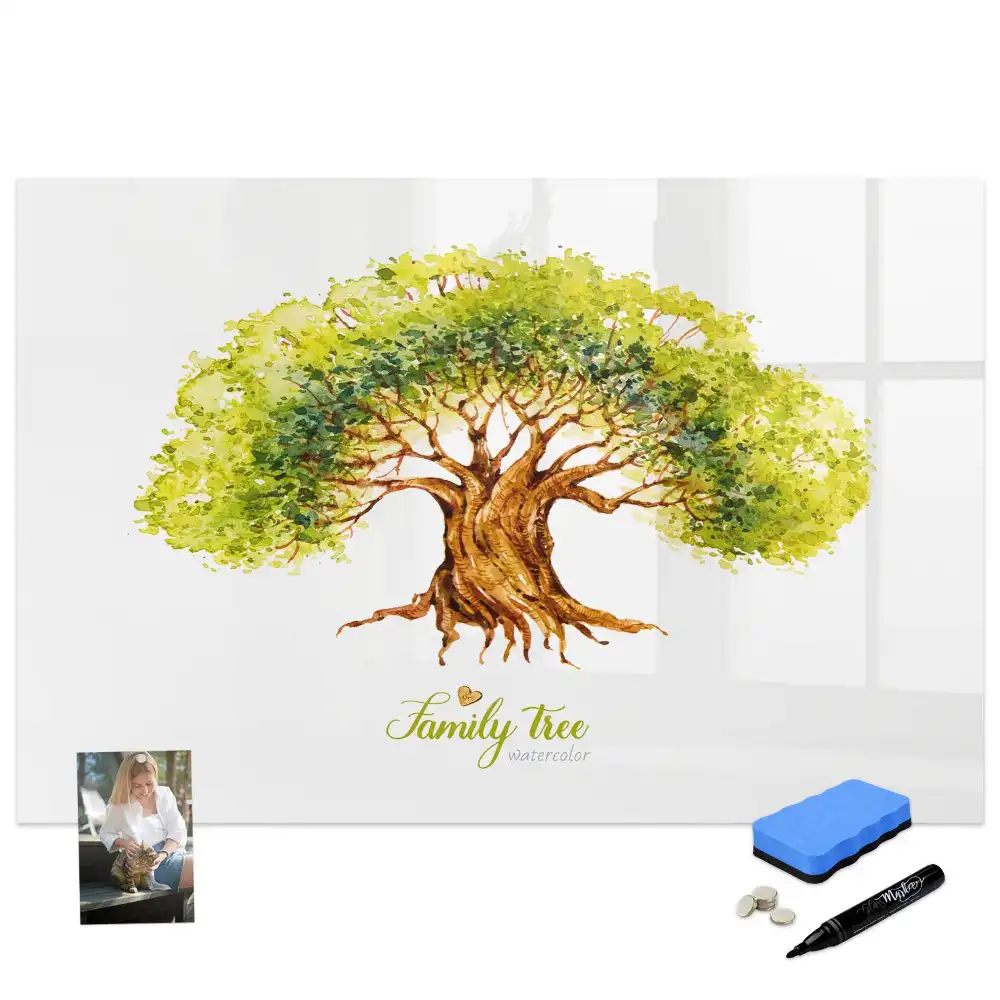 Tableau magnétique à dessiner arbre généalogique multigénérationnel