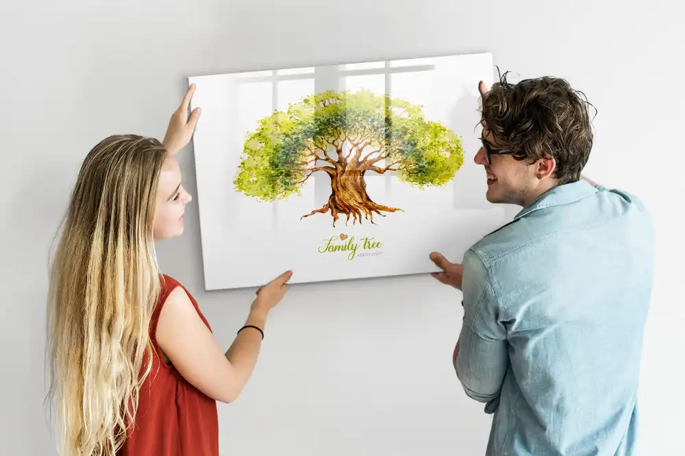 Tableau magnétique à dessiner arbre généalogique multigénérationnel