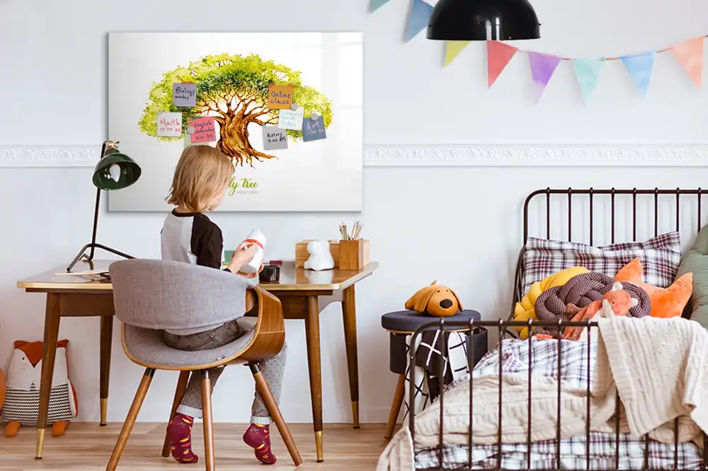 Tableau magnétique à dessiner arbre généalogique multigénérationnel