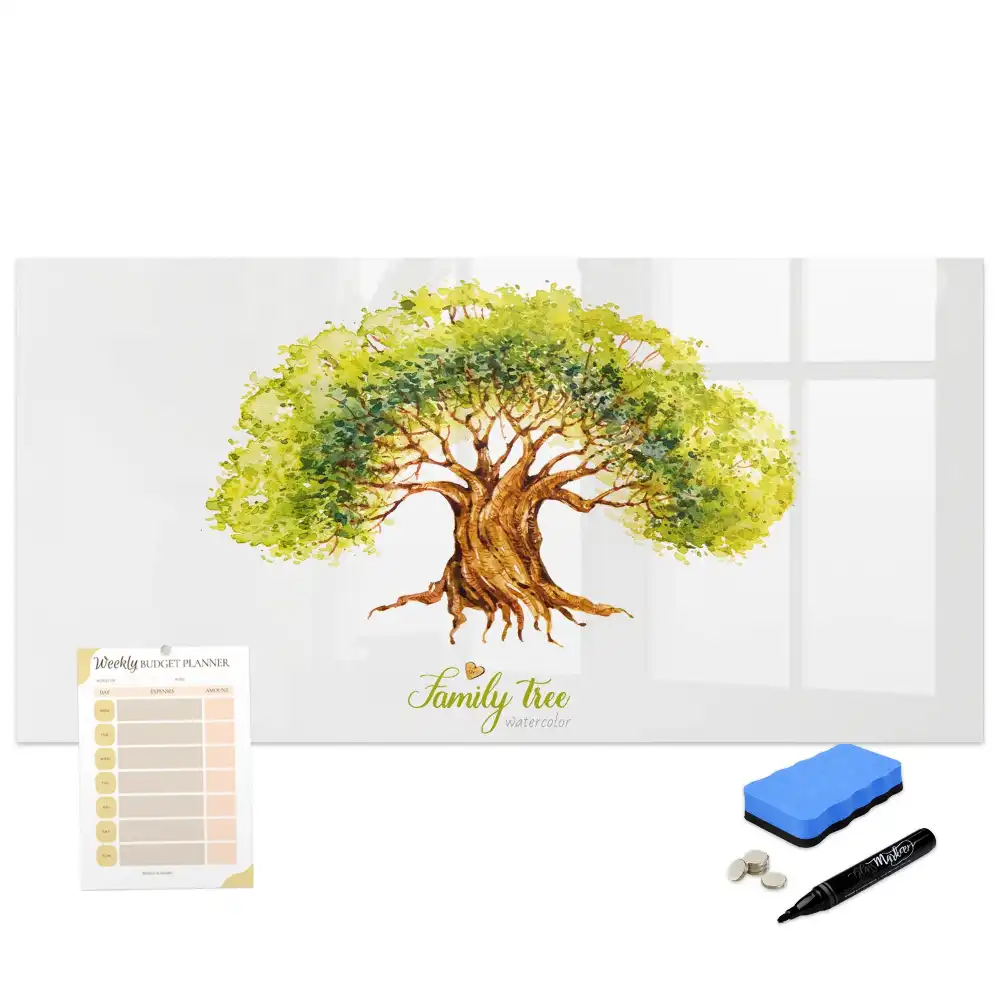Tableau magnétique à dessiner arbre généalogique multigénérationnel