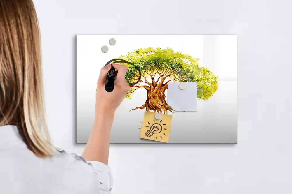 Tableau magnétique à dessiner arbre généalogique multigénérationnel