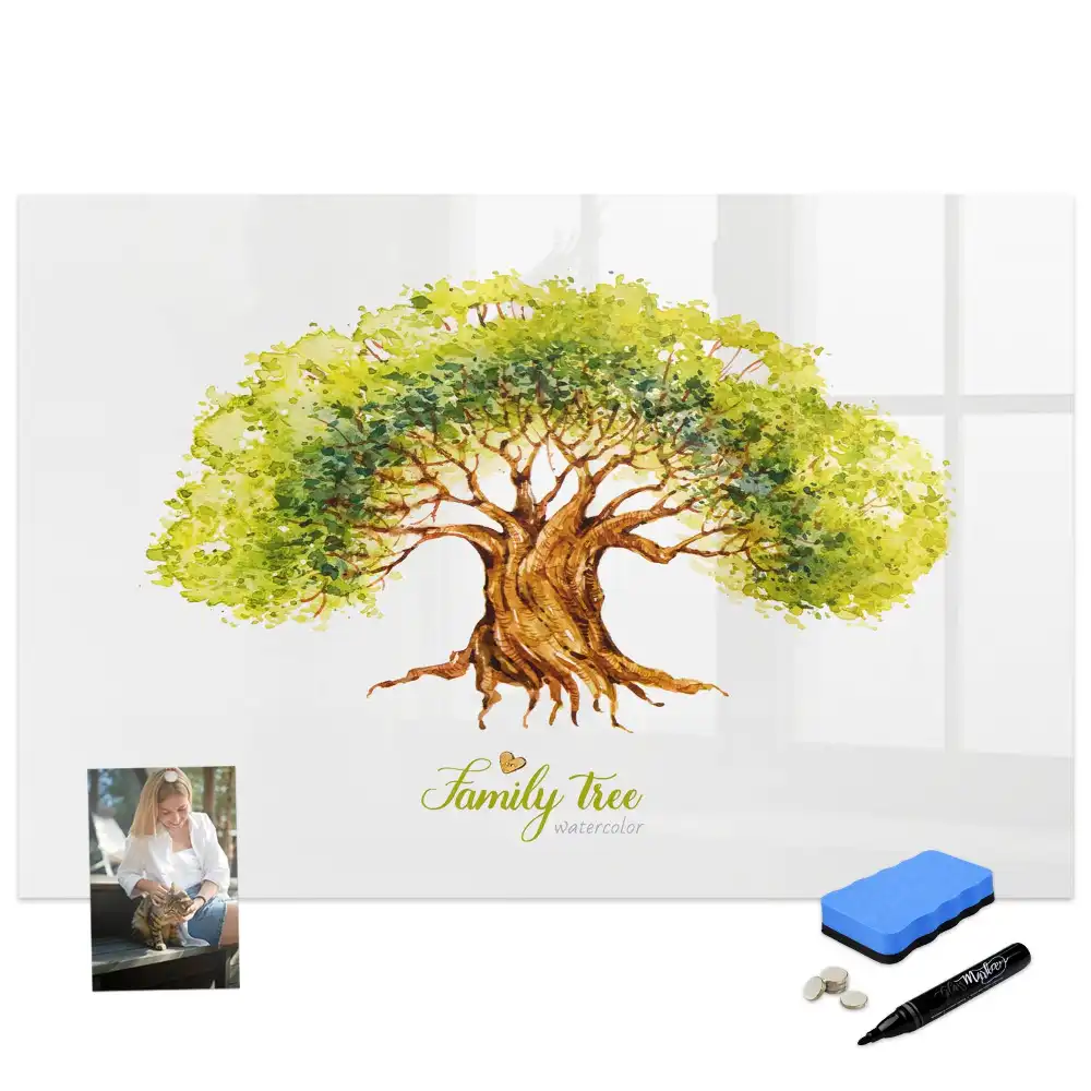Tableau magnétique à dessiner arbre généalogique multigénérationnel