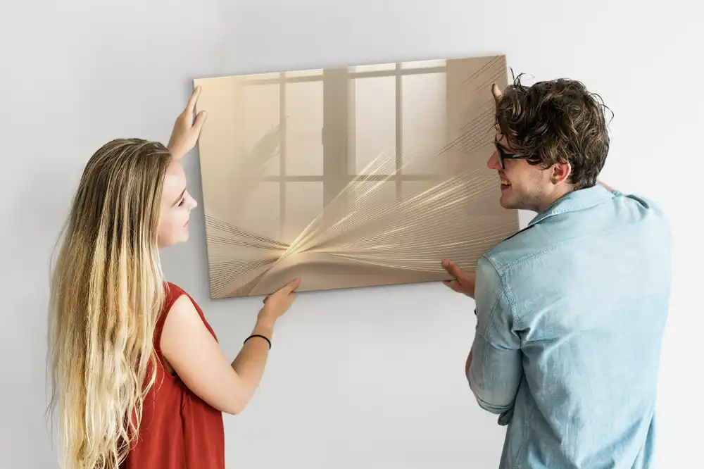 Tableau magnétique à dessiner motif lueur abstraite