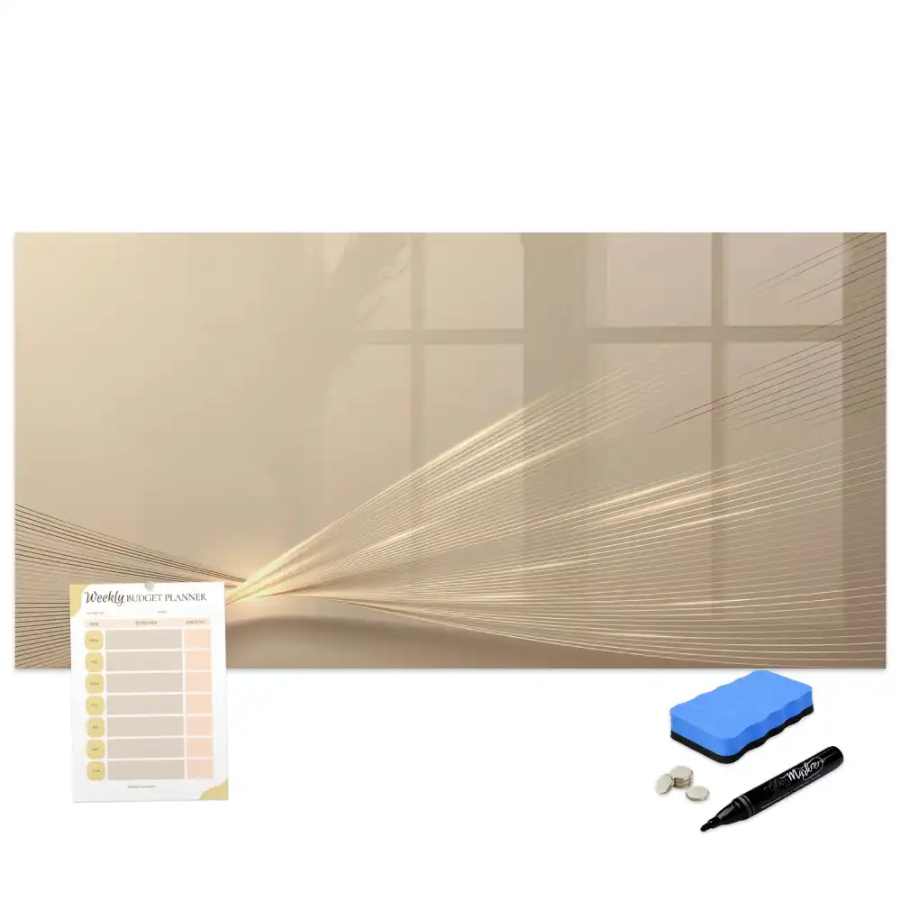 Tableau magnétique à dessiner motif lueur abstraite