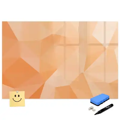 Tableau magnétique à dessiner motif triangles géométriques abstraits