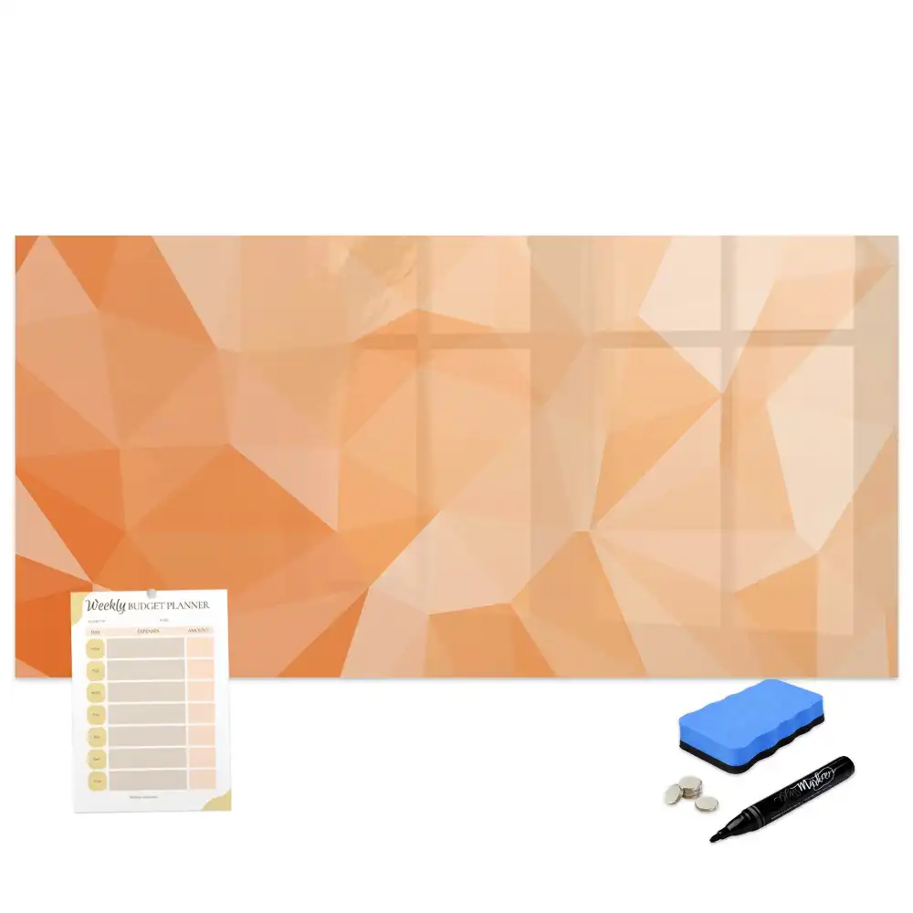 Tableau magnétique à dessiner motif triangles géométriques abstraits