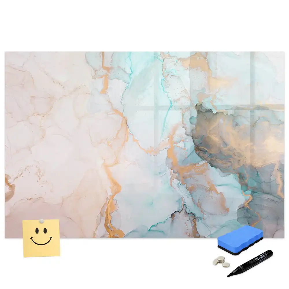Tableau magnétique à dessiner avec motif de peinture abstraite