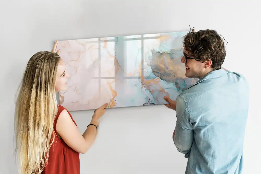 Tableau magnétique à dessiner avec motif de peinture abstraite