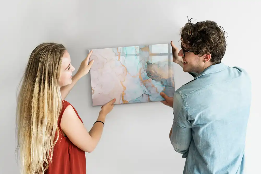 Tableau magnétique à dessiner avec motif de peinture abstraite