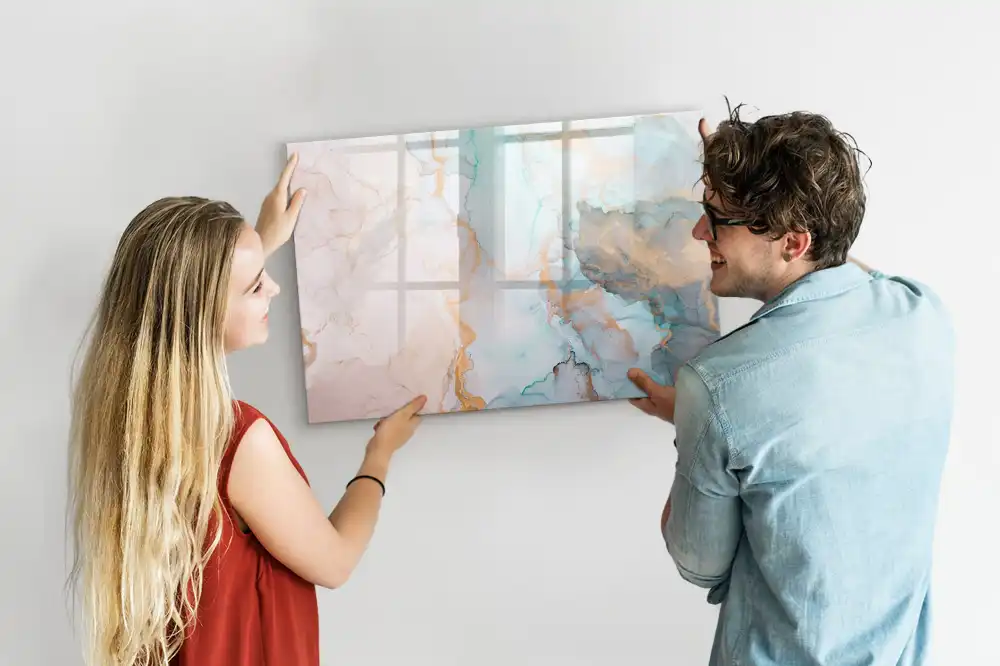 Tableau magnétique à dessiner avec motif de peinture abstraite