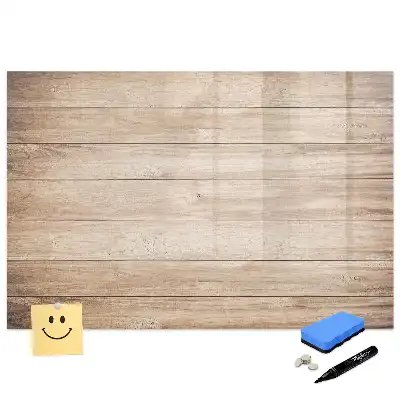 Tableau magnétique avec cadre en bois naturel