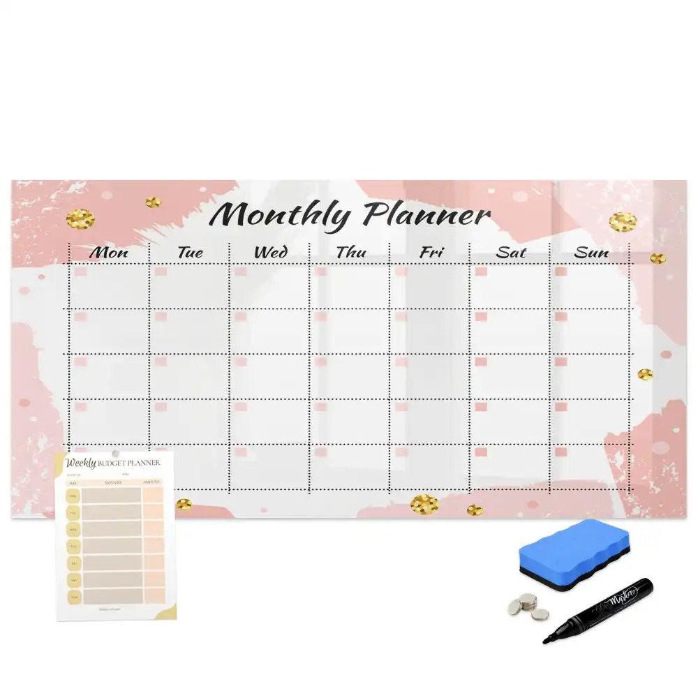 Tableau magnétique calendrier mensuel pour écriture