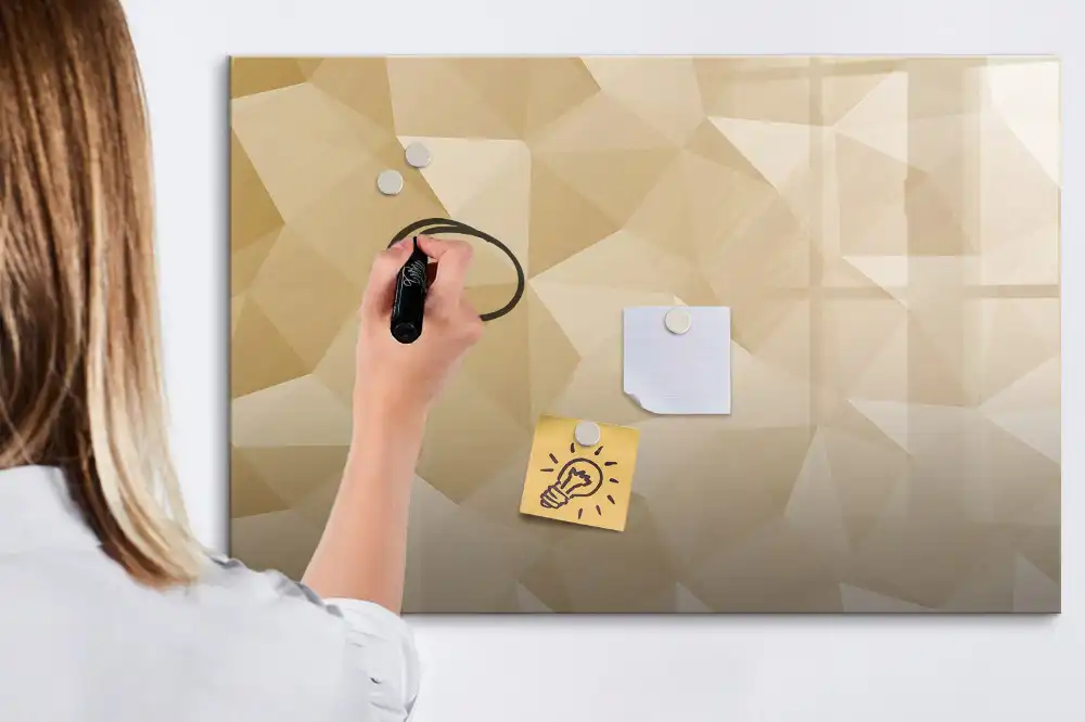 Tableau magnétique mural à dessiner avec mosaïque triangulaire