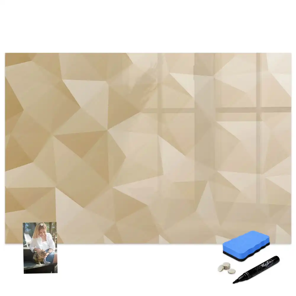 Tableau magnétique mural à dessiner avec mosaïque triangulaire