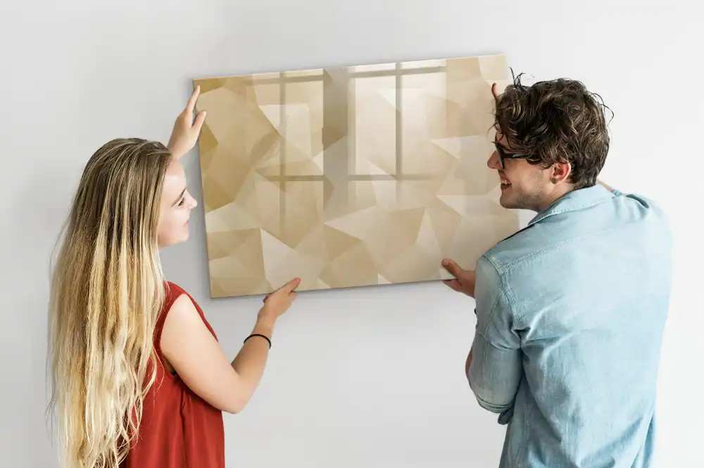 Tableau magnétique mural à dessiner avec mosaïque triangulaire