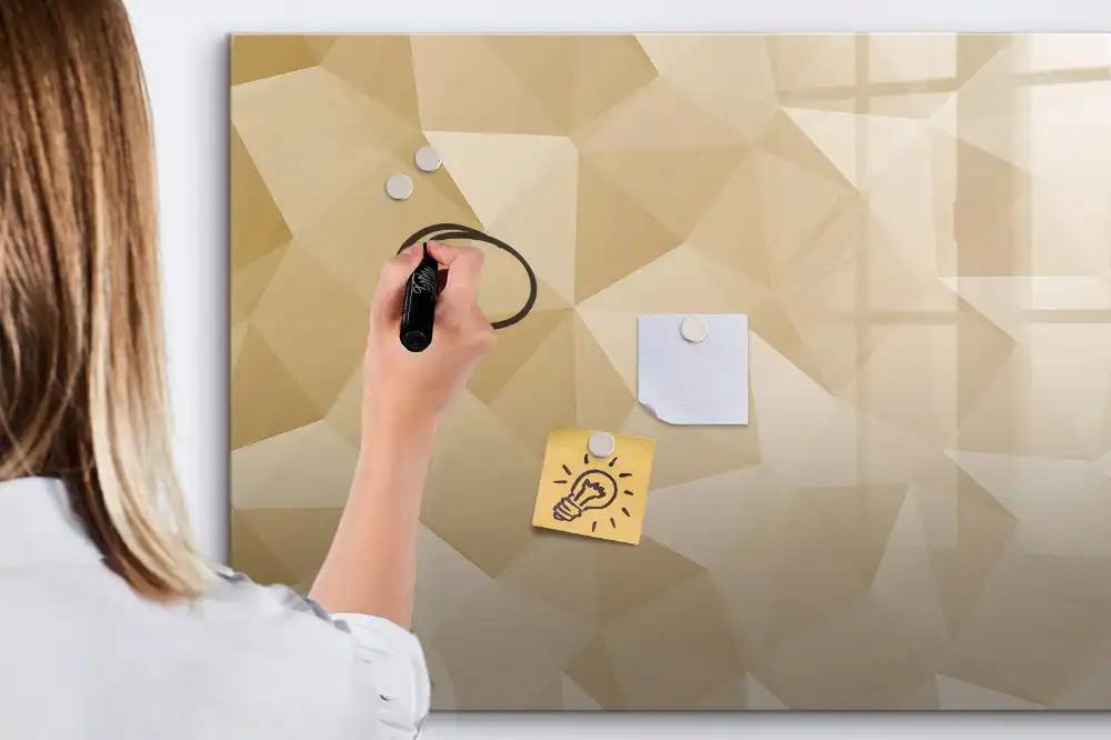 Tableau magnétique mural à dessiner avec mosaïque triangulaire