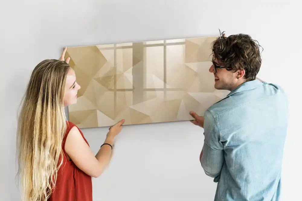 Tableau magnétique mural à dessiner avec mosaïque triangulaire