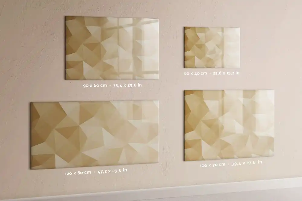 Tableau magnétique mural à dessiner avec mosaïque triangulaire