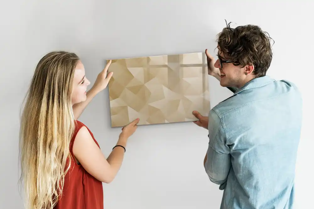 Tableau magnétique mural à dessiner avec mosaïque triangulaire