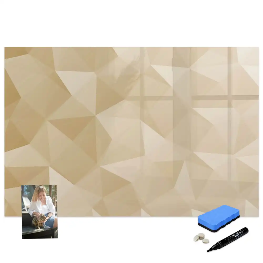 Tableau magnétique mural à dessiner avec mosaïque triangulaire